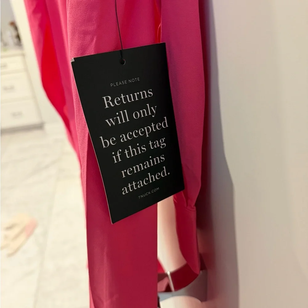 Tuckernuck Vibrant Pink Long Sleeve Dress NWT - Picture 4 of 5